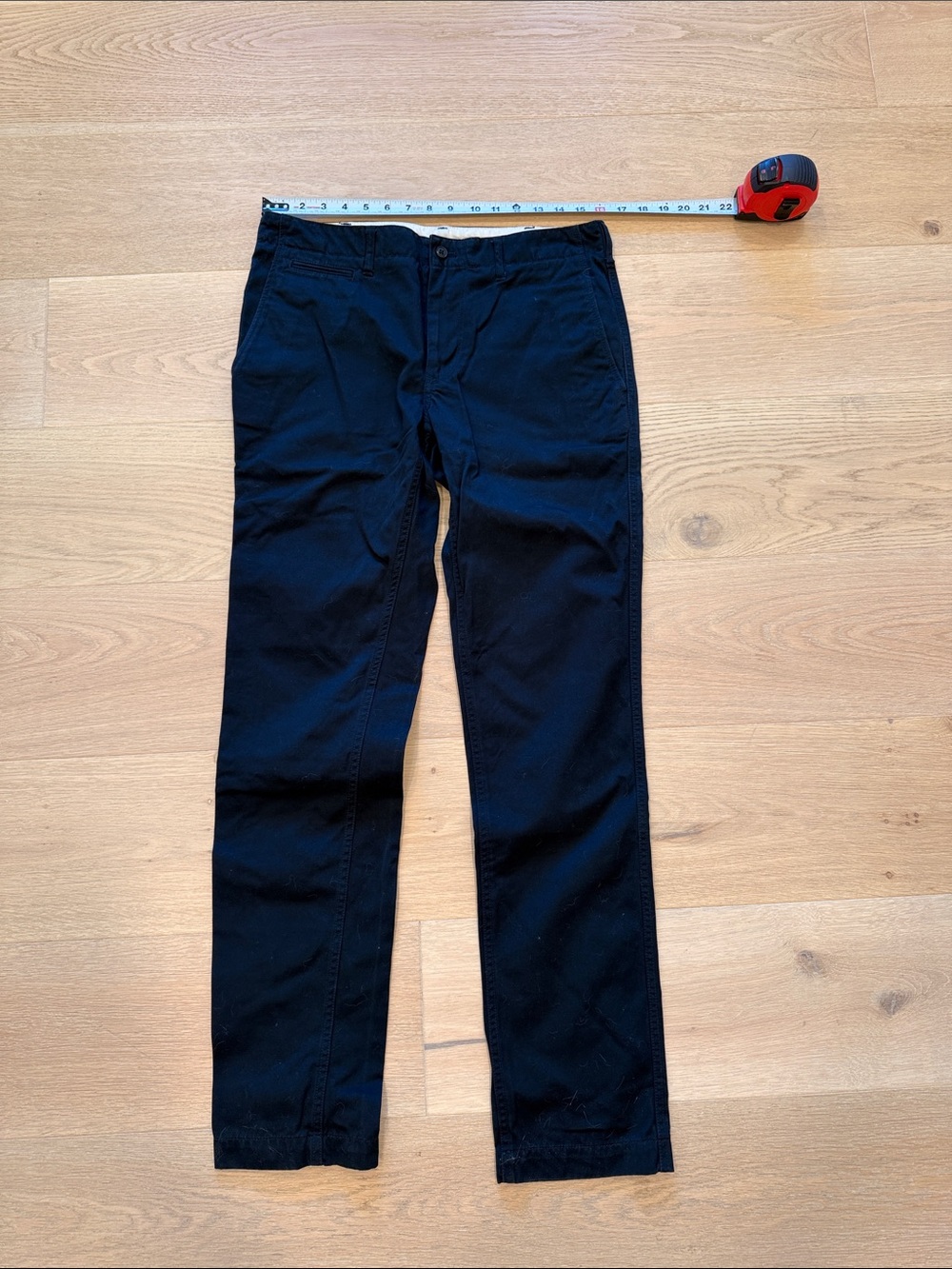 Muji Dark Navy Men's Slim Fit Chinos